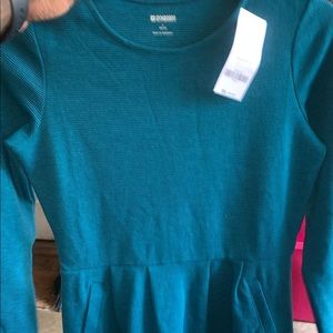 Girls large (10/12) turquoise dress
